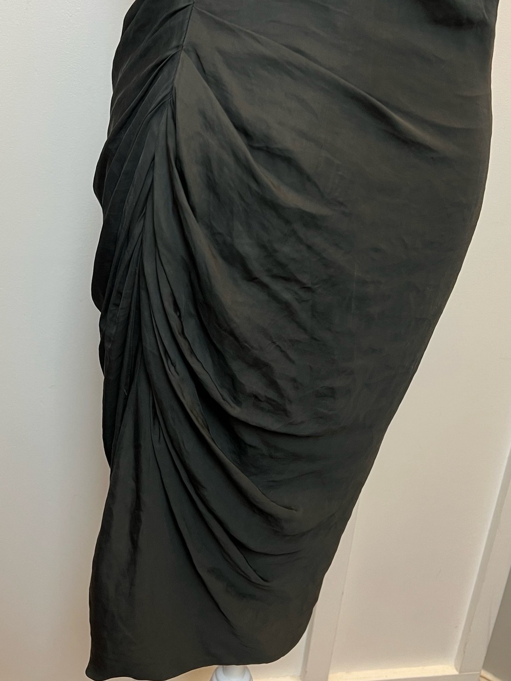 AllSaints Japanese Cloth Gray Sleeveless Midi Dress Women’s Size US 6 / UK 10 - Picture 9 of 12